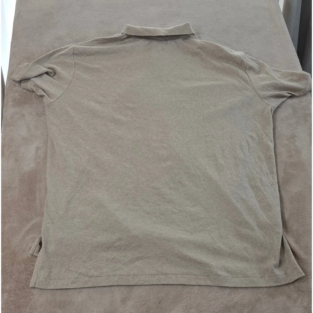 Vintage Polo Ralph Lauren Polo Shirt Men Size 2XL Cream Short‎ Sleeve EUC